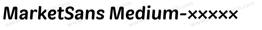 MarketSans Medium字体转换